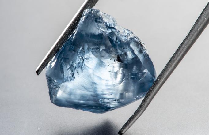 An exceptionally rare 20.08-carat type IIB blue diamond was recovered from the Cullinan mine